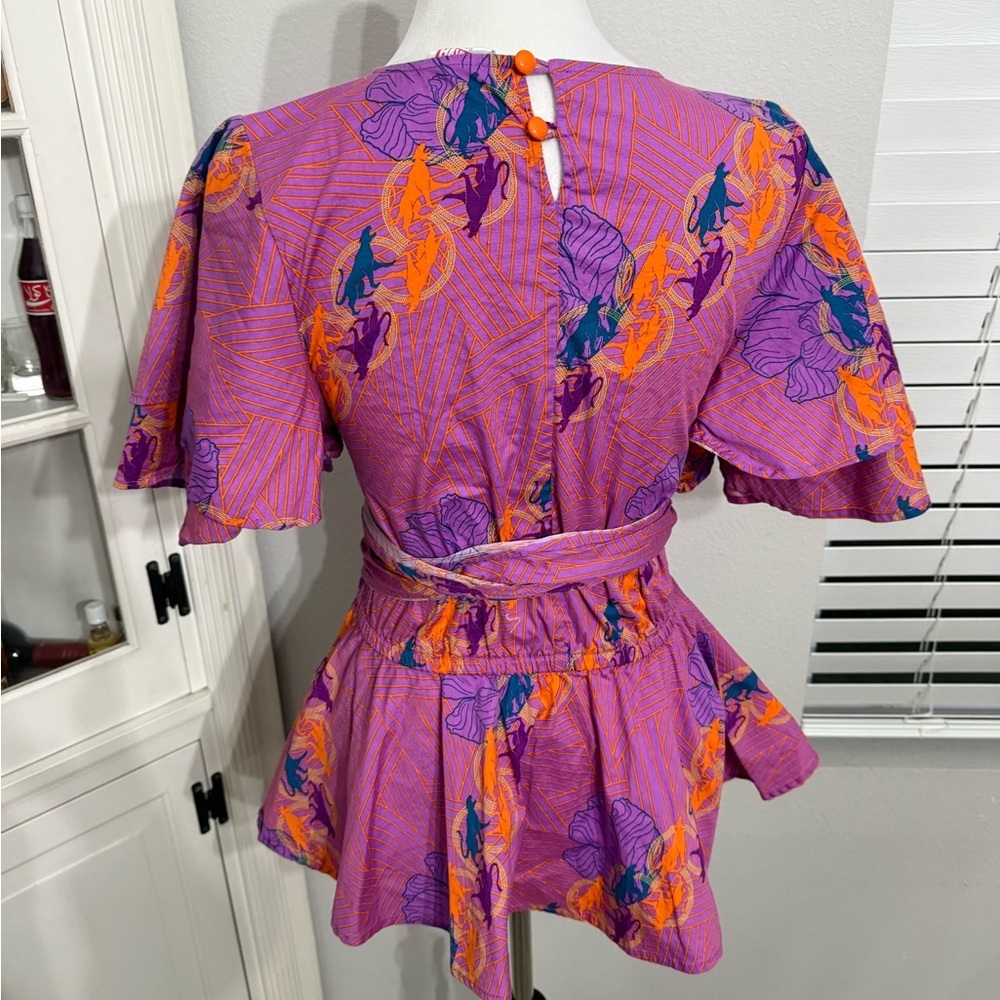 Disney Parks Marvel Black Panther World of Wakanda Woven Tunic Blouse - Picture 4 of 6